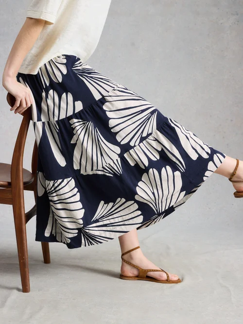 Maxirock Marissa aus Jersey - Navy Multi - 52/R Image 1