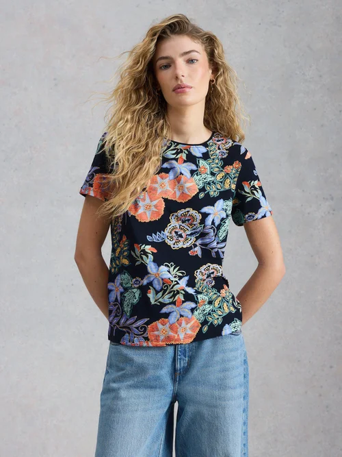 ABBIE TEE - Navy Pr - 52 Image 3