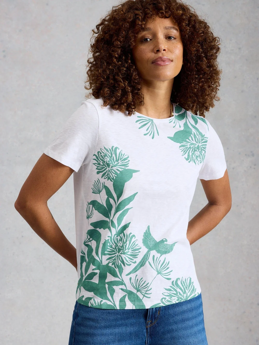 ABBIE TEE - White Mlt - 52 Image 1
