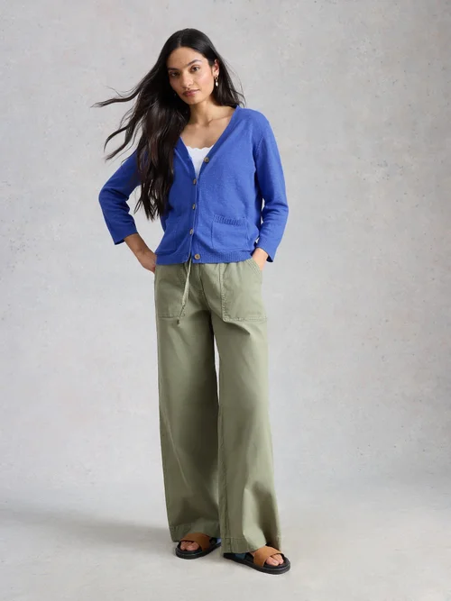 Cardigan Nova en mélange de lin - Brt Blue - 48 Image 2