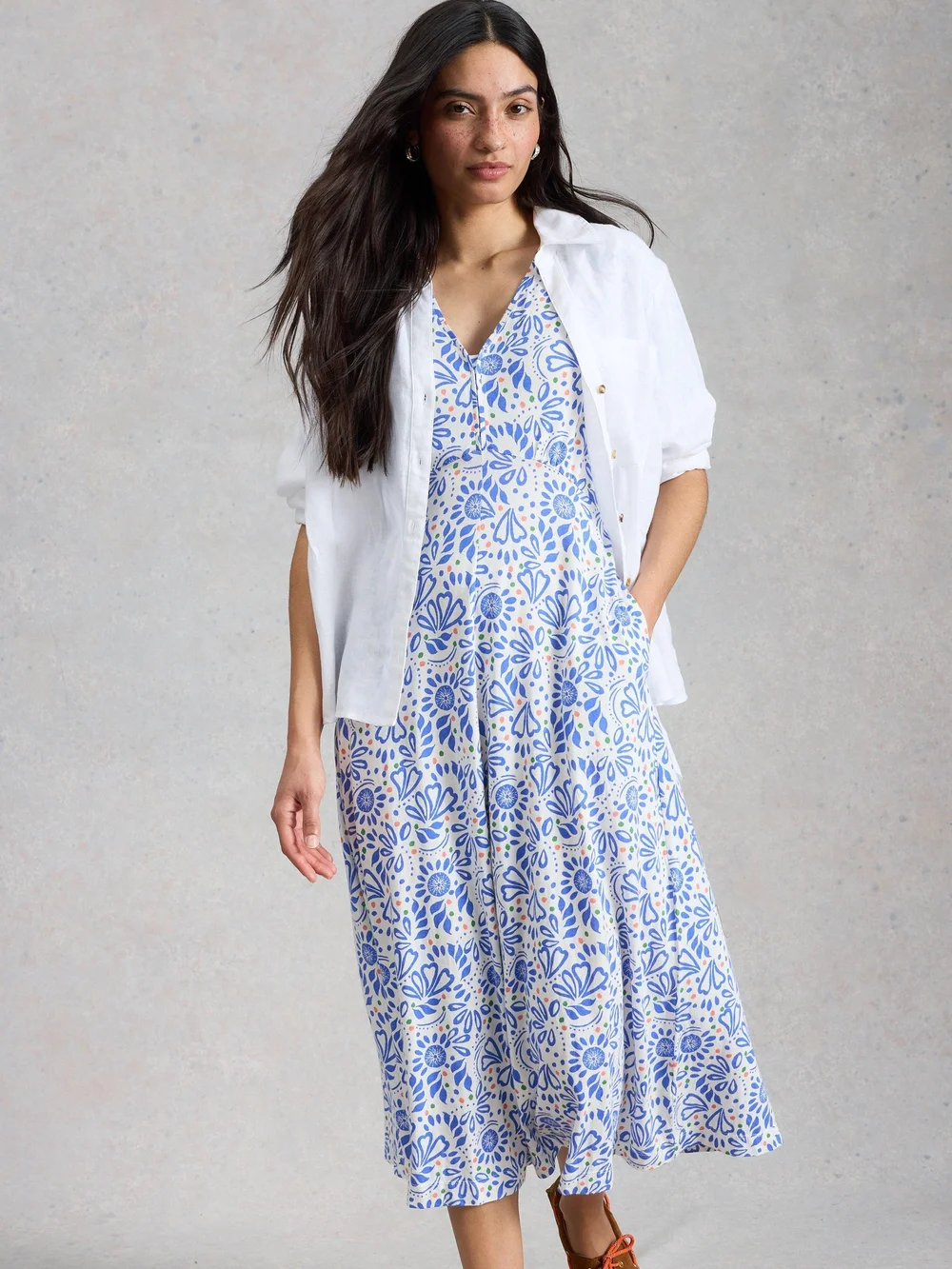 Robe en jersey Megan - Ivory Mlt - 52/R Image 1