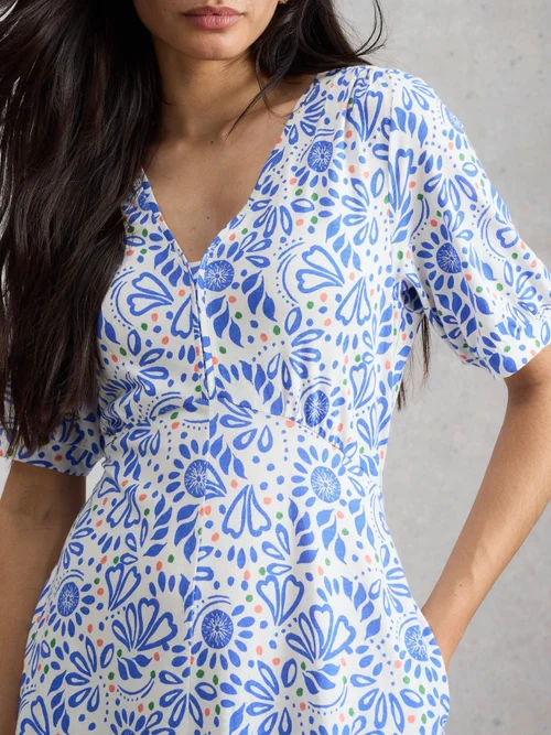 Robe en jersey Megan - Ivory Mlt - 52/R Image 3