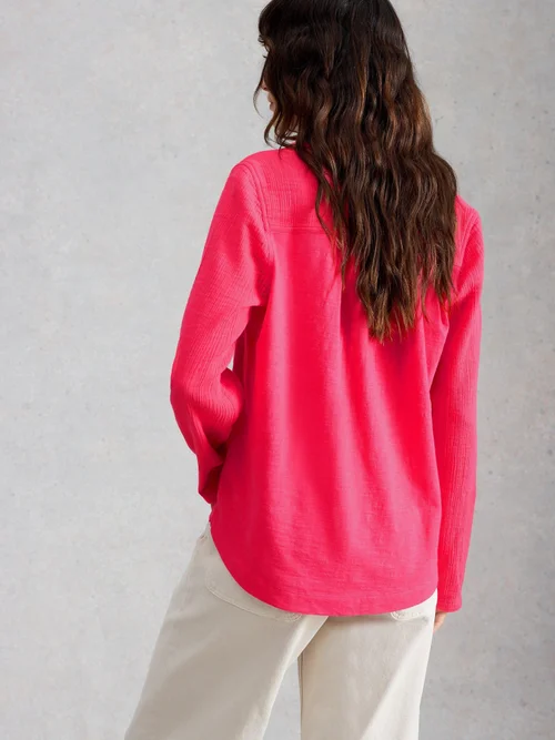 CHEMISE EN TISSU DOUBLE ANNIE - Brt Pink - 52 Image 4