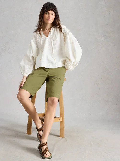 Short Chino Heidi - Khaki Grn - 52/R Image 1