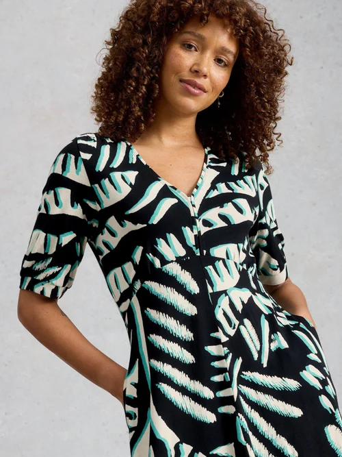 Robe en jersey Megan - Blk Mlt - 52/R Image 1