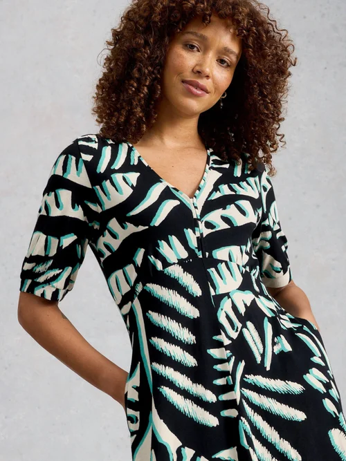 Robe en jersey Megan - Blk Mlt - 52/R Image 2