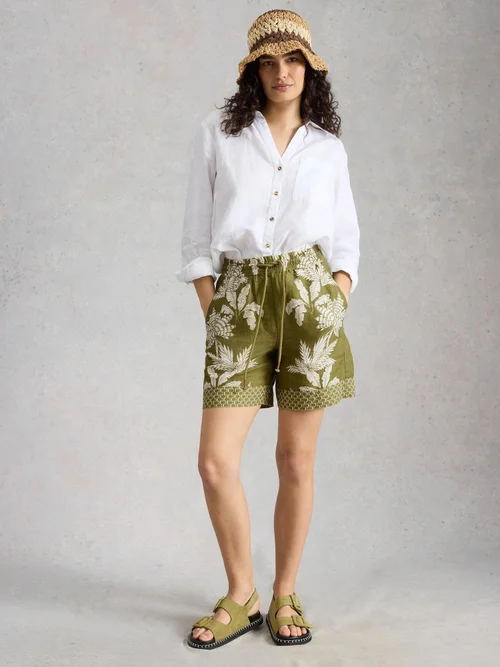 Short en lin Belle - Green Pr - 52 Image 2