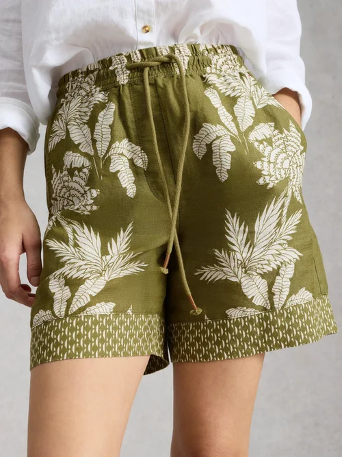 Short en lin Belle - Green Pr - 52 Image 3