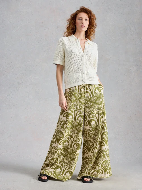 Pantalon en mélange de lin Poppy - Green Pr - 48/R Image 2