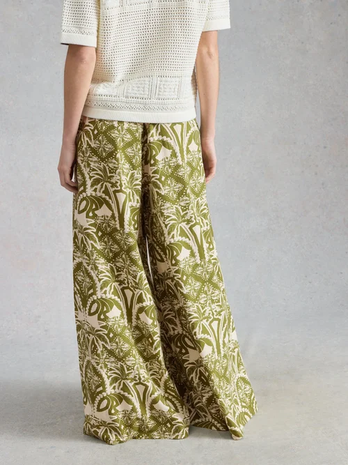 Pantalon en mélange de lin Poppy - Green Pr - 48/R Image 4