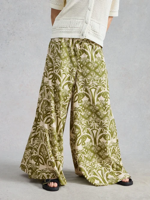 Pantalon en mélange de lin Poppy - Green Pr - 48/R Image 3