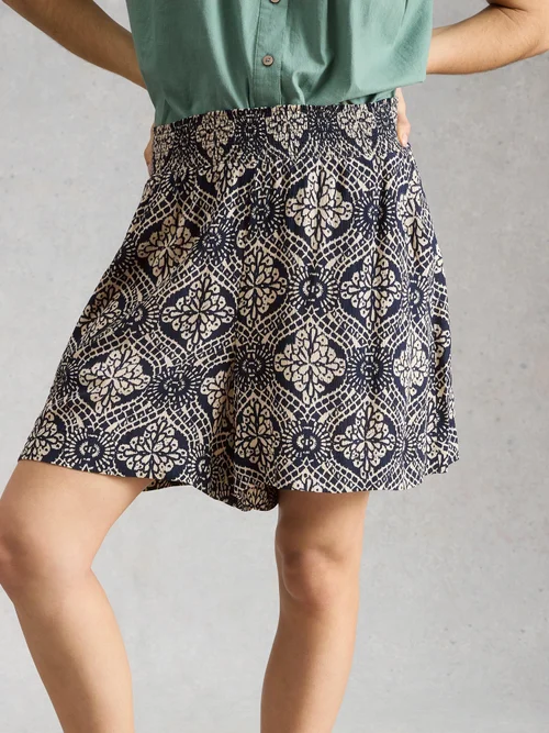 Short Crinkle Shelly - Navy Pr - 50/R Image 3