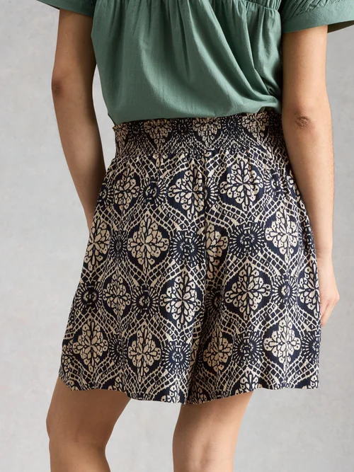 Short Crinkle Shelly - Navy Pr - 50/R Image 4