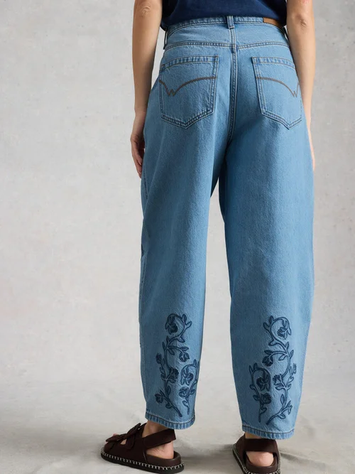 Jean Barrel Aubrey brodé - Lgt Denim - 46/R Image 4