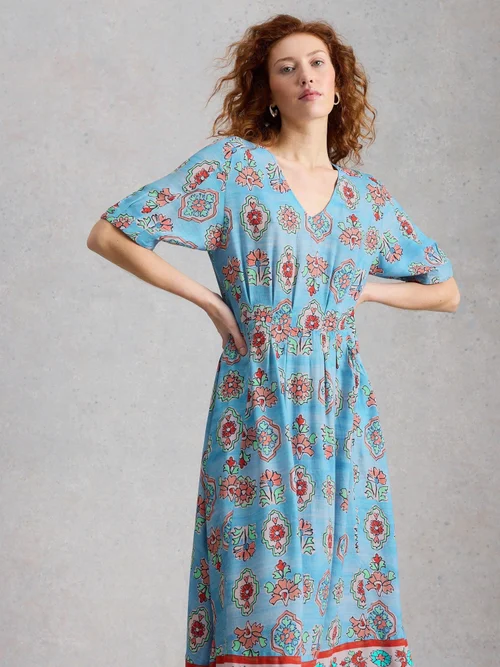 Robe Midi Kate - Blue Mlt - 52/R Image 3