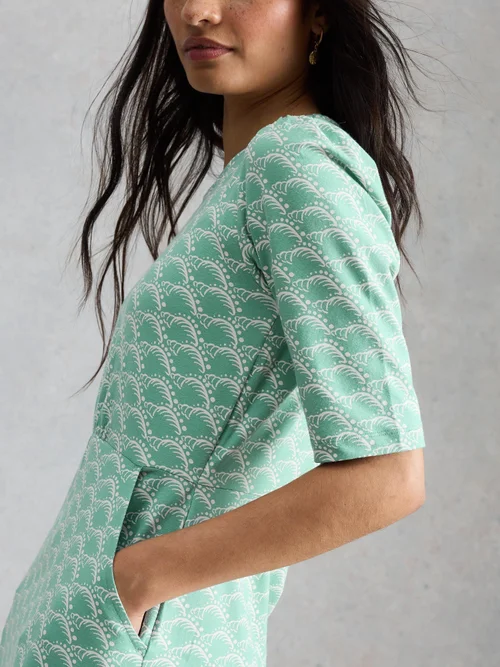 Robe en jersey Olivia - Teal Pr - 52/R Image 3