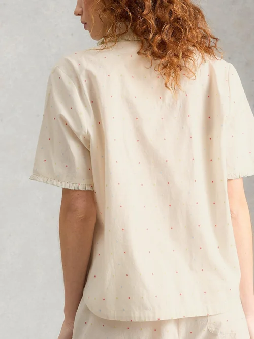 Chemise de pyjama manches courtes Nelly - Ivory Mlt - XL Image 4