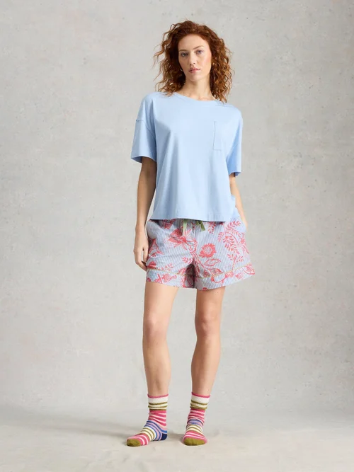 Short de pyjama léger Nina - Blue Pr - XL Image 2