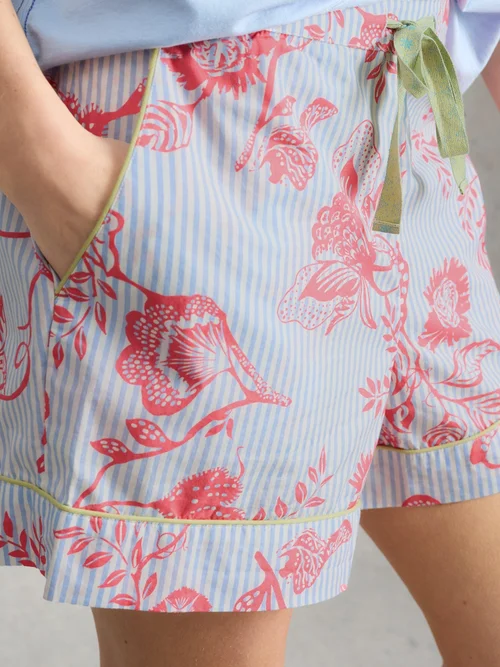Short de pyjama léger Nina - Blue Pr - XL Image 3