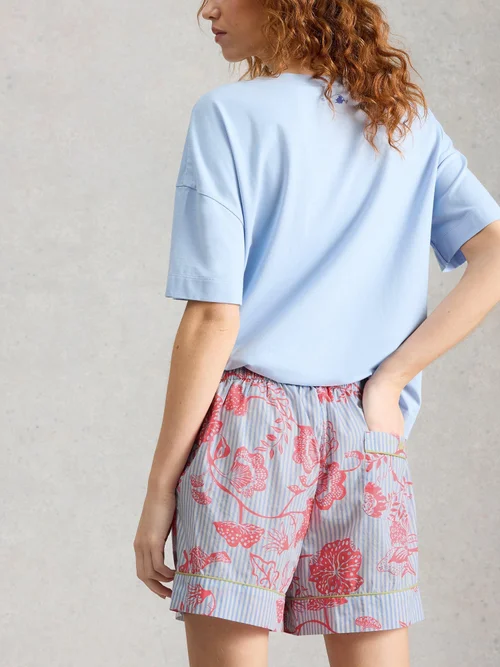Short de pyjama léger Nina - Blue Pr - XL Image 4
