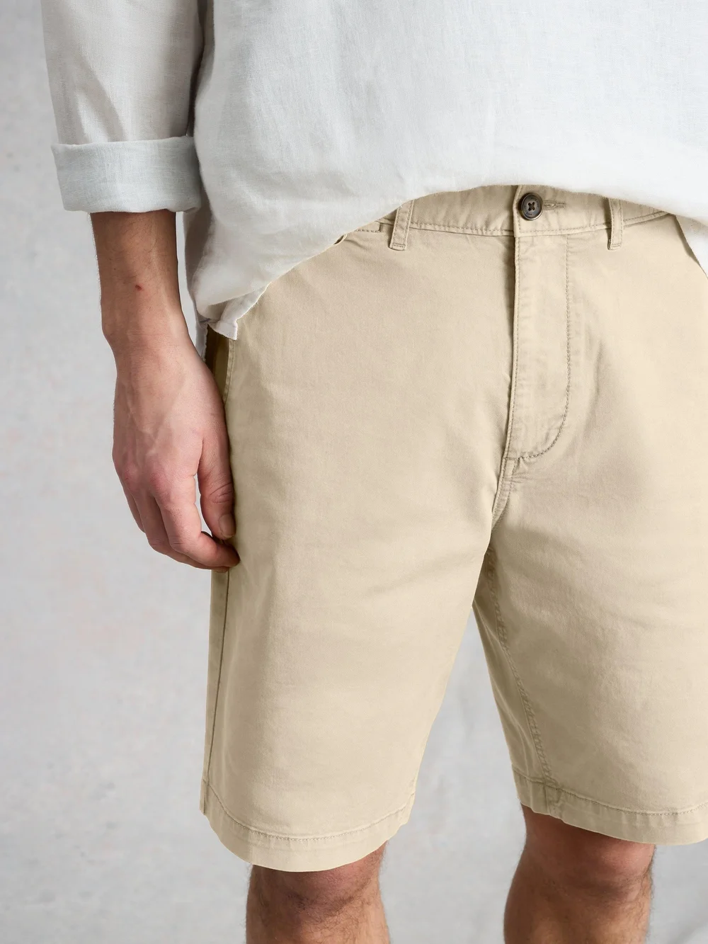Short chino organique Sutton - Nat White - 40/R Image 1