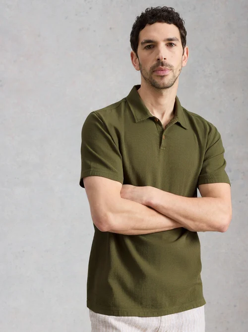 Polo tissé Anderby - Khaki Grn - XXXL Image 3