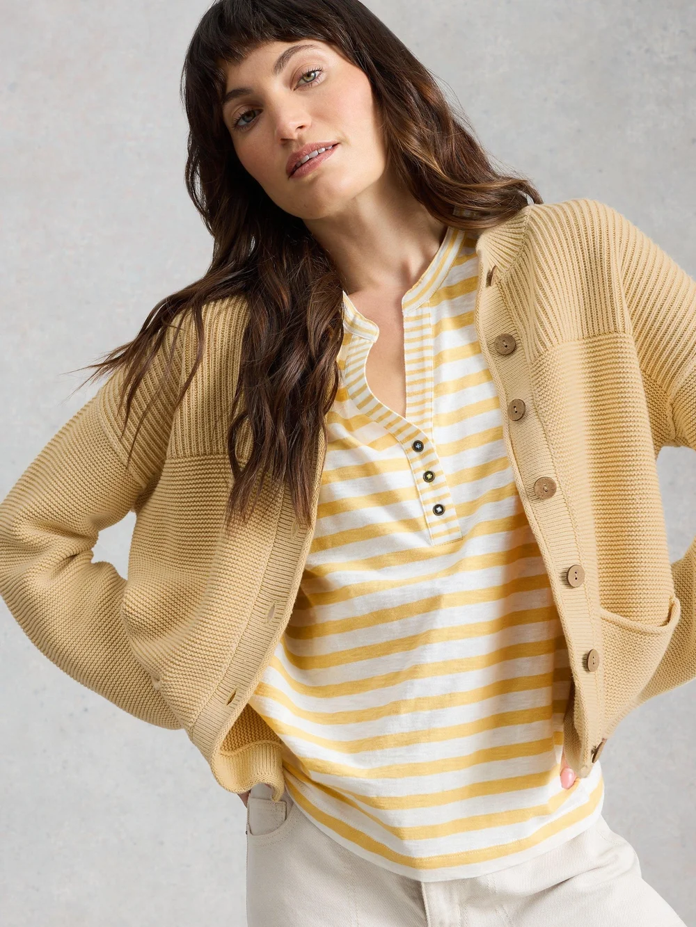 Veste rayée Nora Notch - Yellow Mlt - 52 Image 1