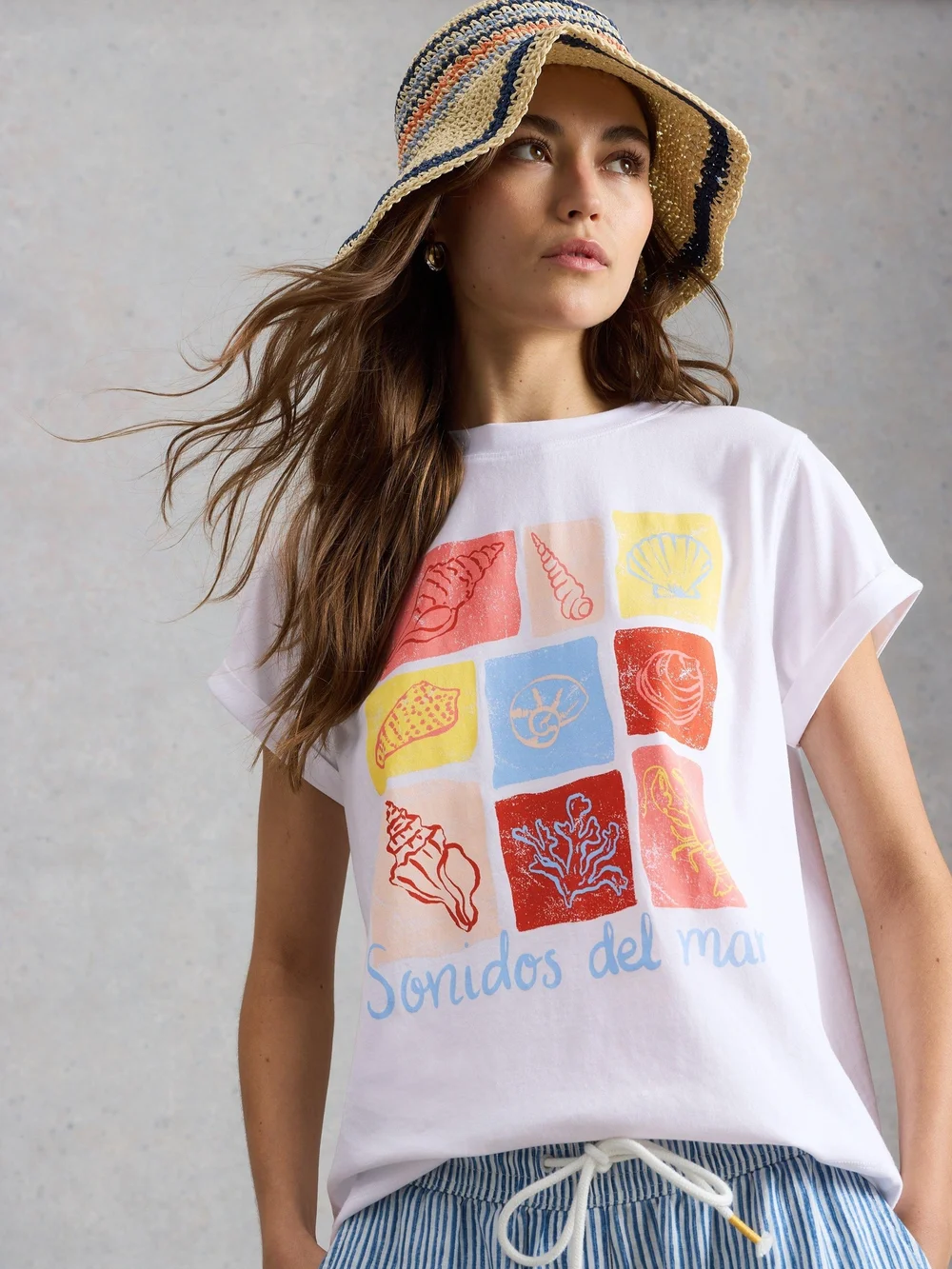 T-shirt graphique Gina - Ivory Pr - 52 Image 1