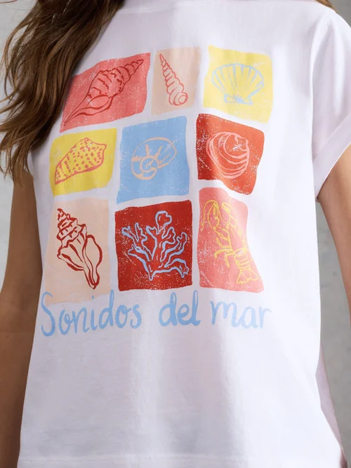 T-shirt graphique Gina - Ivory Pr - 52 Image 3