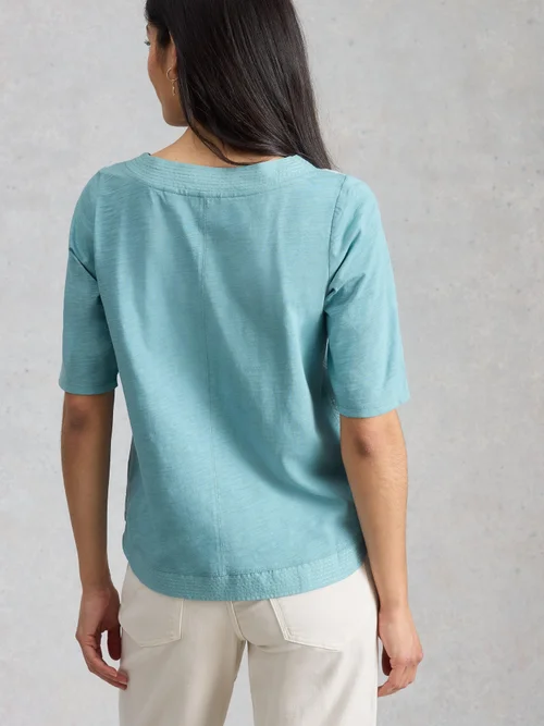 Tee-shirt Broderie Weaver - Teal Mlt - 52 Image 4