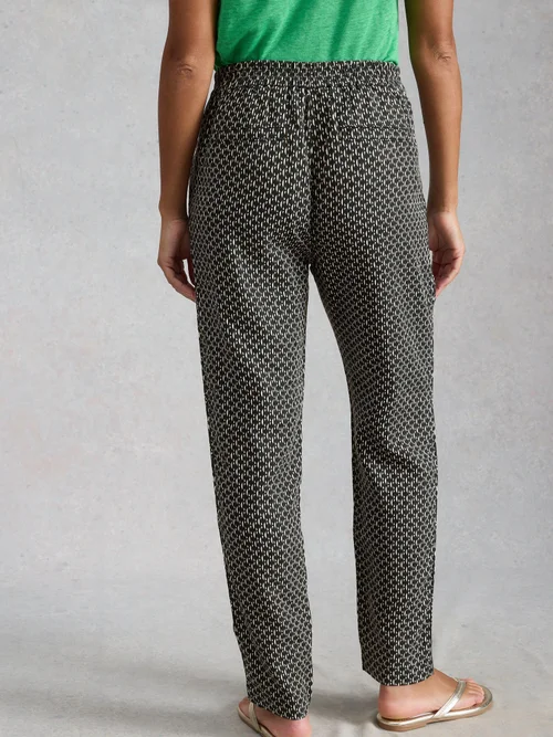 Pantalon En Lin Rowena - Blk Pr - 46/R Image 4