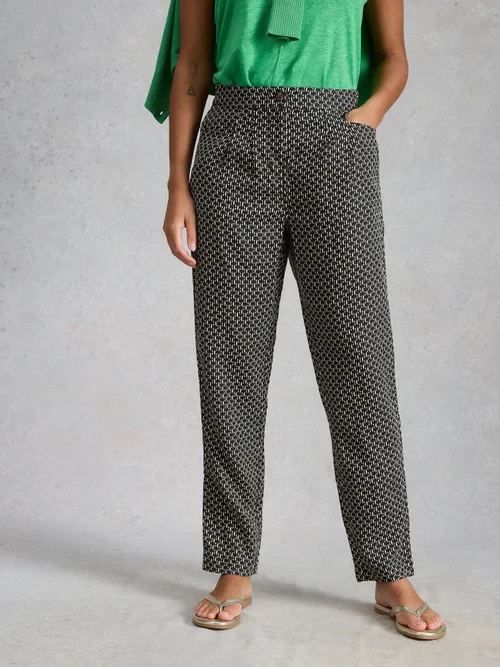 Pantalon En Lin Rowena - Blk Pr - 46/R Image 3