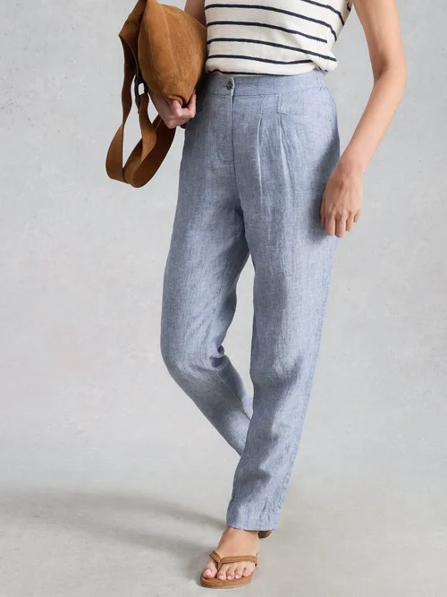 Pantalon En Lin Rowena - Chamb Blue - 52/R Image 2