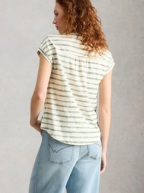 Chemise rayée Cecily - Green Mlt - 52 Image 4