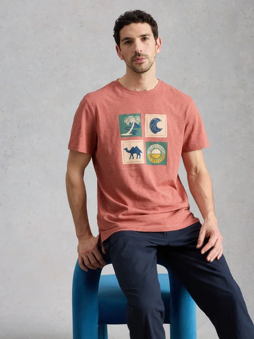 T-shirt graphique Camel Abersoch - Pink Pr - XXXL/R Image 1
