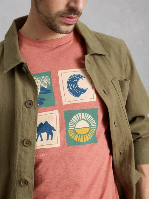 T-shirt graphique Camel Abersoch - Pink Pr - XXXL/R Image 3