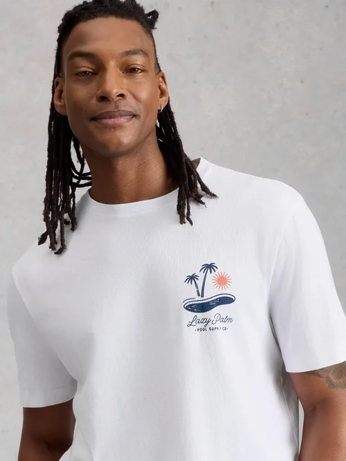 T-shirt graphique Horsham Pool Side - White Pr - XXL/R Image 3