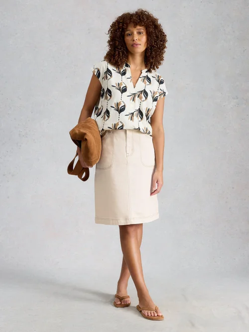 Jupe en denim Tia - Nat White - 52/R Image 1