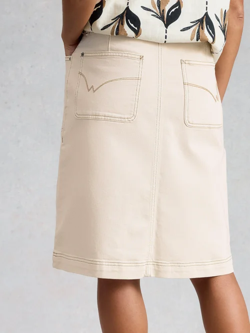 Jupe en denim Tia - Nat White - 52/R Image 4