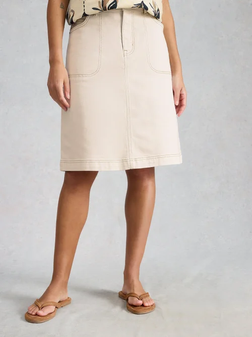 Jupe en denim Tia - Nat White - 52/R Image 2