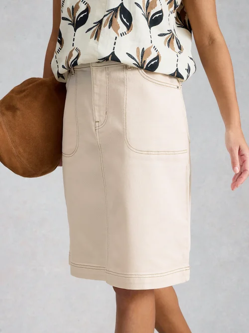 Jupe en denim Tia - Nat White - 52/R Image 3