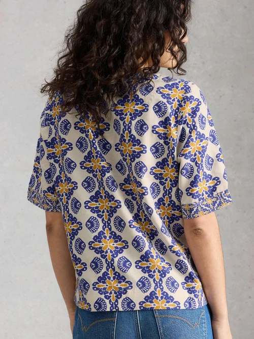 Top en mélange de lin Ash - Ivory Mlt - 50 Image 4