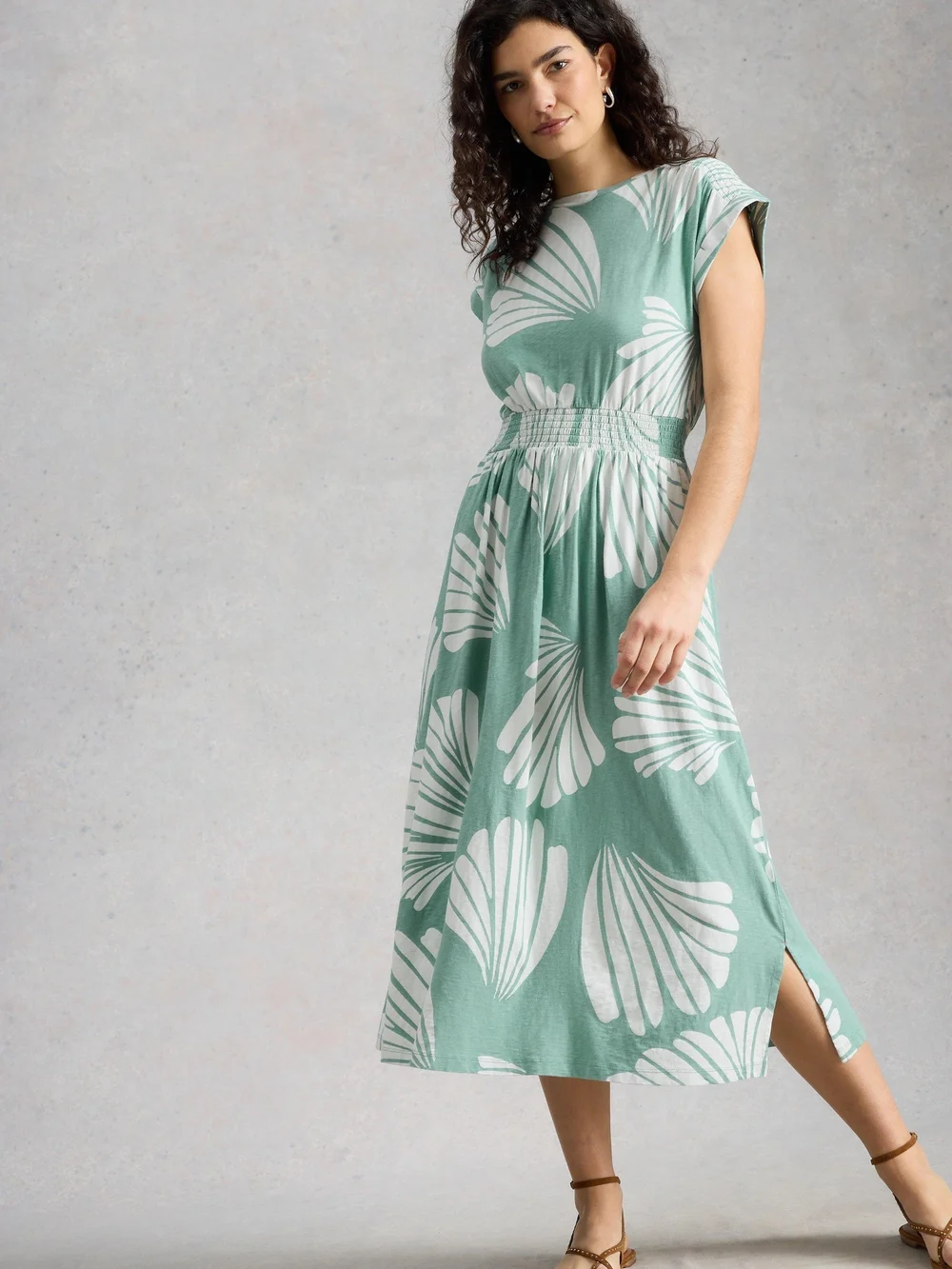 Robe Mina en jersey - Teal Pr - 48/R Image 1