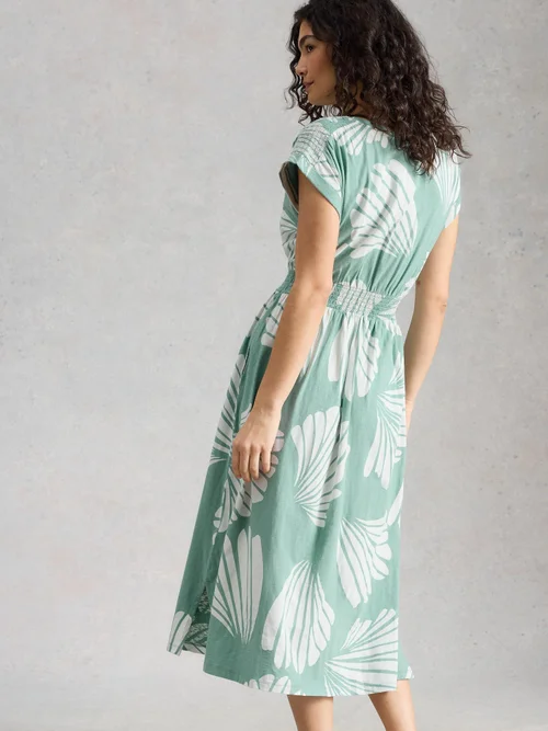 Robe Mina en jersey - Teal Pr - 48/R Image 4