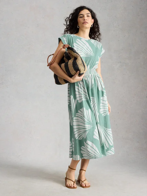 Robe Mina en jersey - Teal Pr - 48/R Image 2