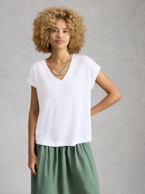 T-shirt Ella en dentelle - Bril White - 52 Image 3
