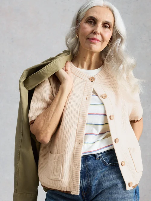 Cardigan manches courtes Isabella - Pale Ivory - 52 Image 2