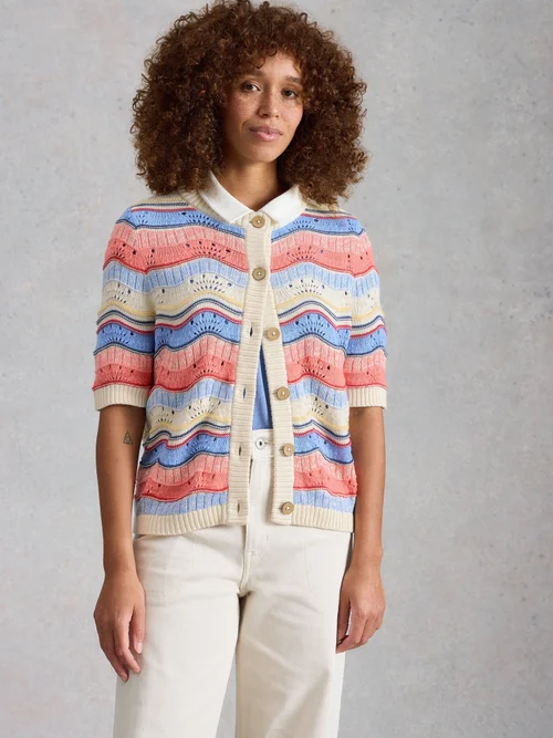 Cardigan Isabella Wavy - Ivory Mlt - 52 Image 3
