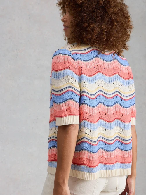 Cardigan Isabella Wavy - Ivory Mlt - 52 Image 4