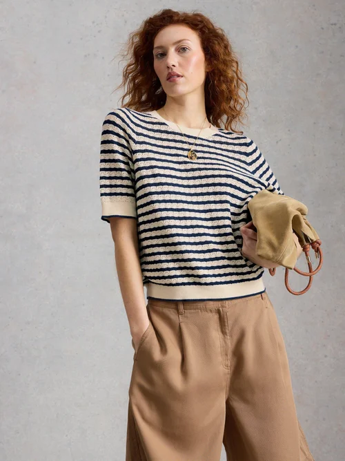 Tee-shirt Holly Pointelle - Ivory Mlt - 52 Image 1